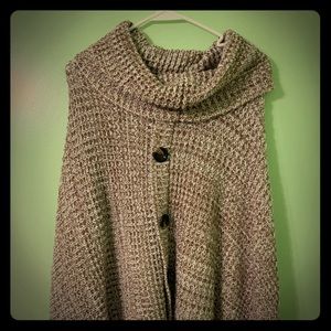 Knit poncho